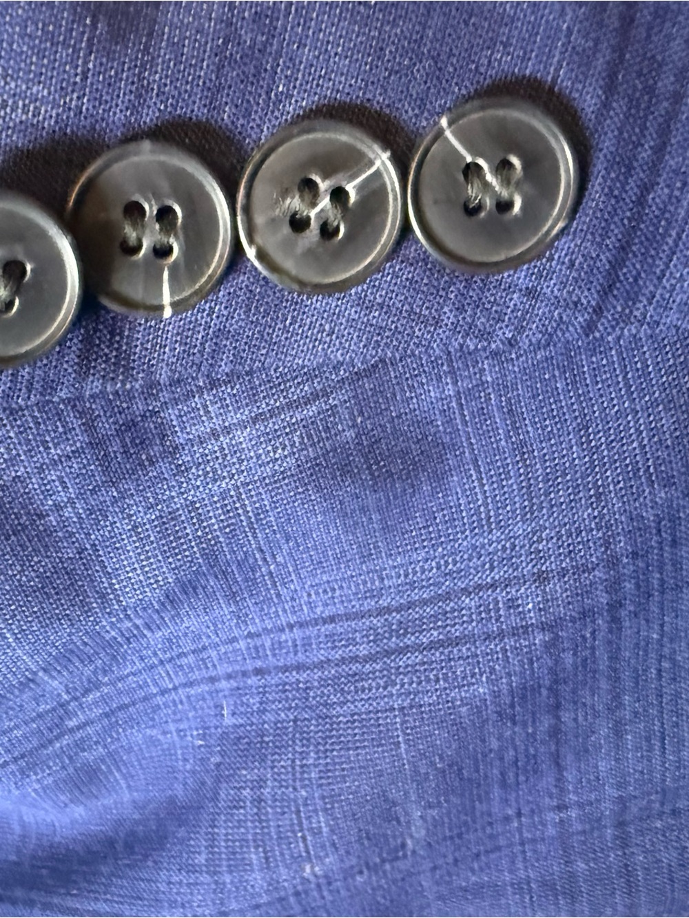 Men's Pattern Royal Blue Two-Piece Suit Jacket & Trousers - Picture 5 of 16